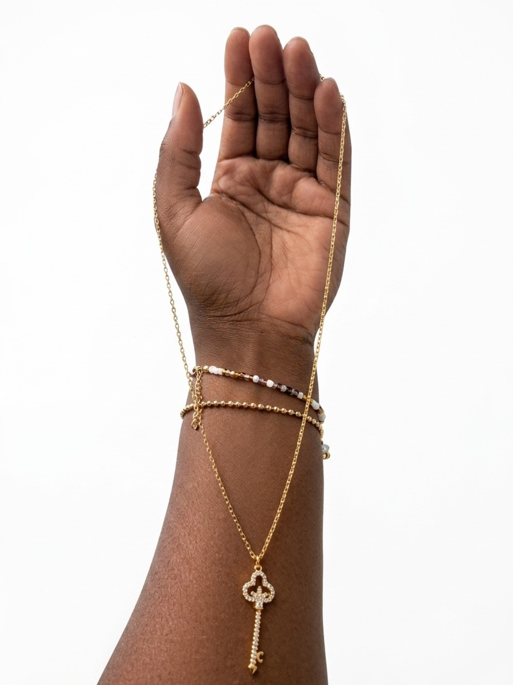 14k Gold - Filled Key Pendant Necklace
